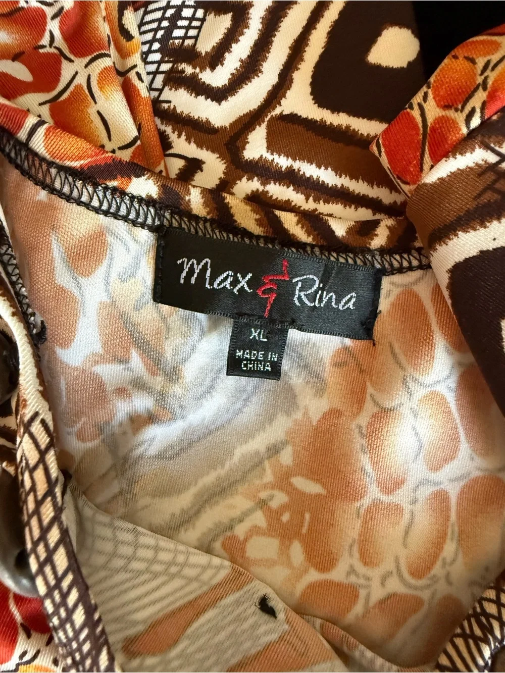 Abstract Geo-Print Tunic Top - Picture 5 of 6